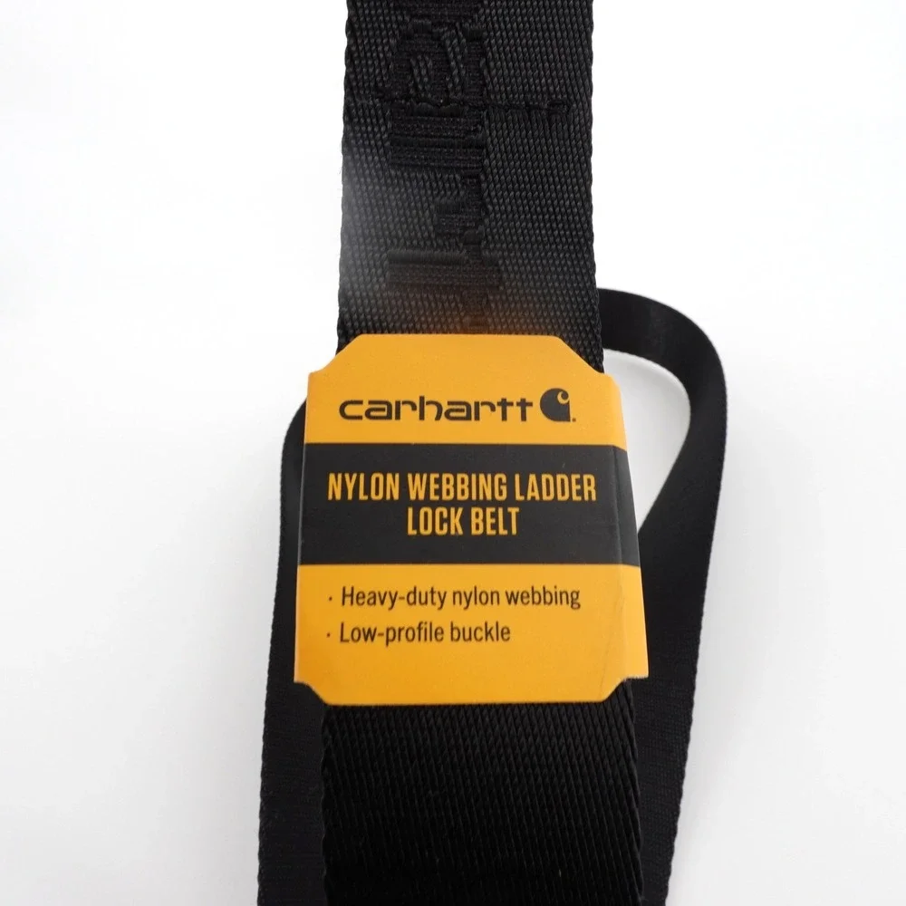 Carhartt Mens Size Medium Black Nylon Webbing Ladder Lock Belt 32-34 NEW